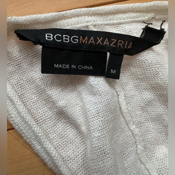 VINTAGE BCBGMaxAzria linen/cotton blend tank • size m - Picture 9 of 11